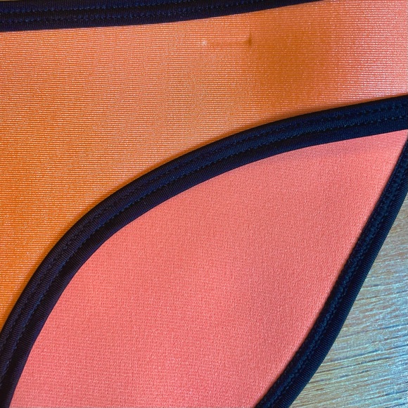 TRIANGL Neoprene Neon Coral Swim Bottoms - Picture 3 of 8